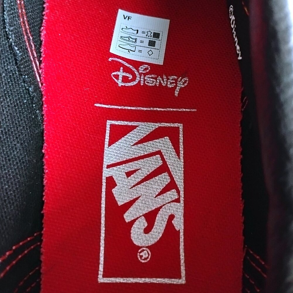 Vans Women's Vans x Disney Old Skool Stackform 'Poison Apple' in Mahogany Velvet - Picture 9 of 16